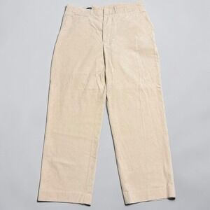 Polo Ralph Lauren Corduroy Pants Mens 35x30 Cream Preppy Classic Straight Leg